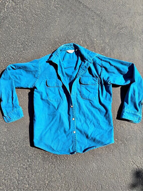Five Brothers Blue Button Down Shirt Size large